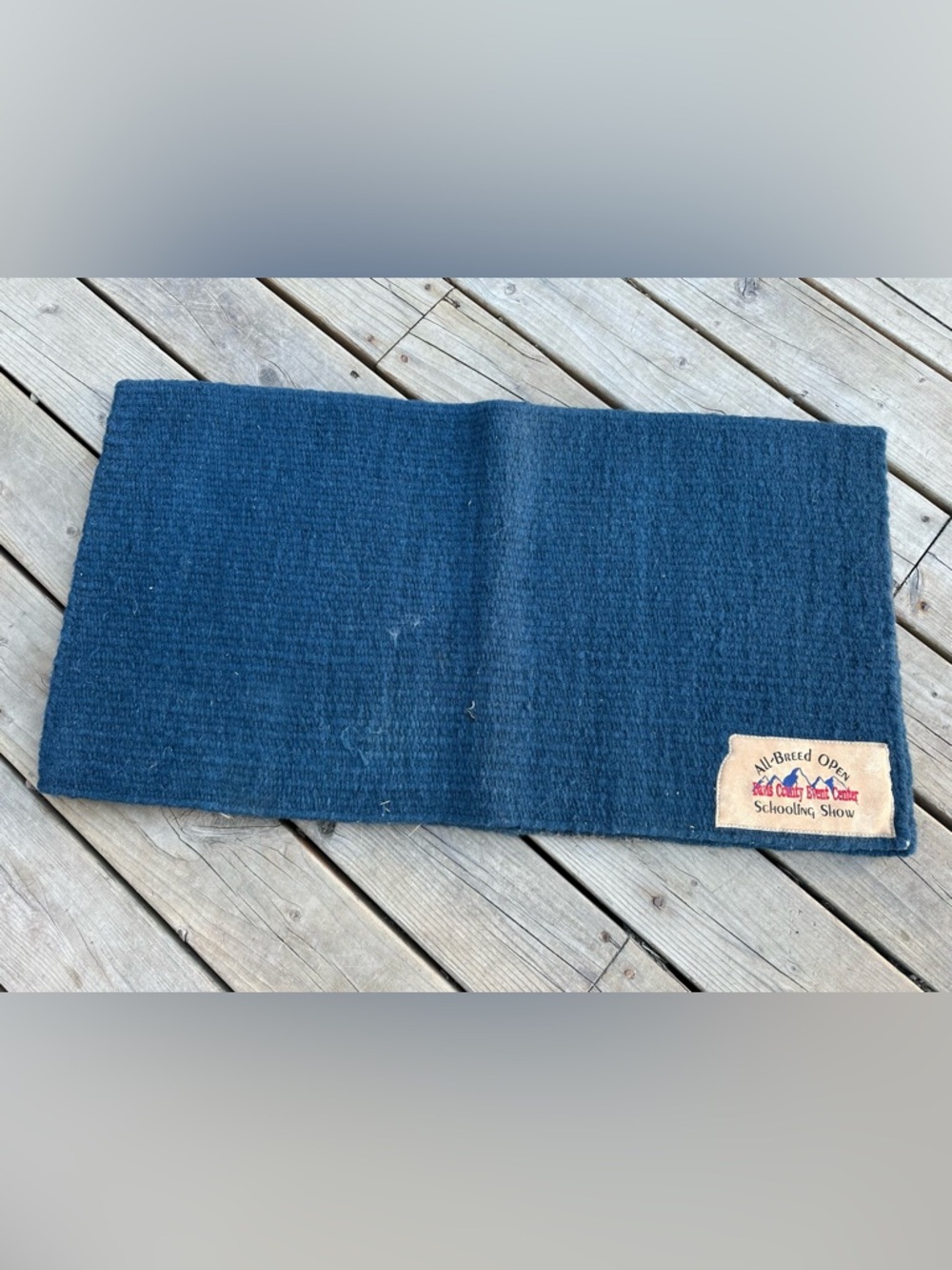 Horse Tack - Navy Blue Mayatex Woven Western Saddle Blanket